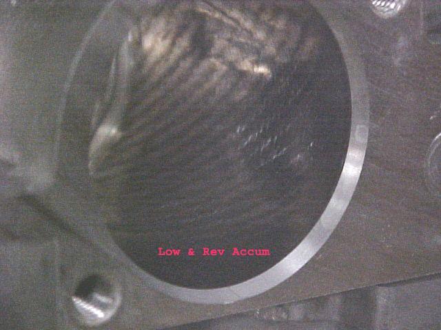 A604 accumulator bore wear