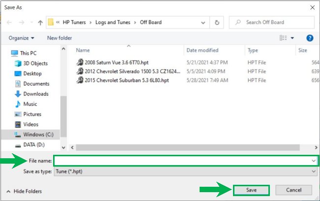 Save the file to your hard drive